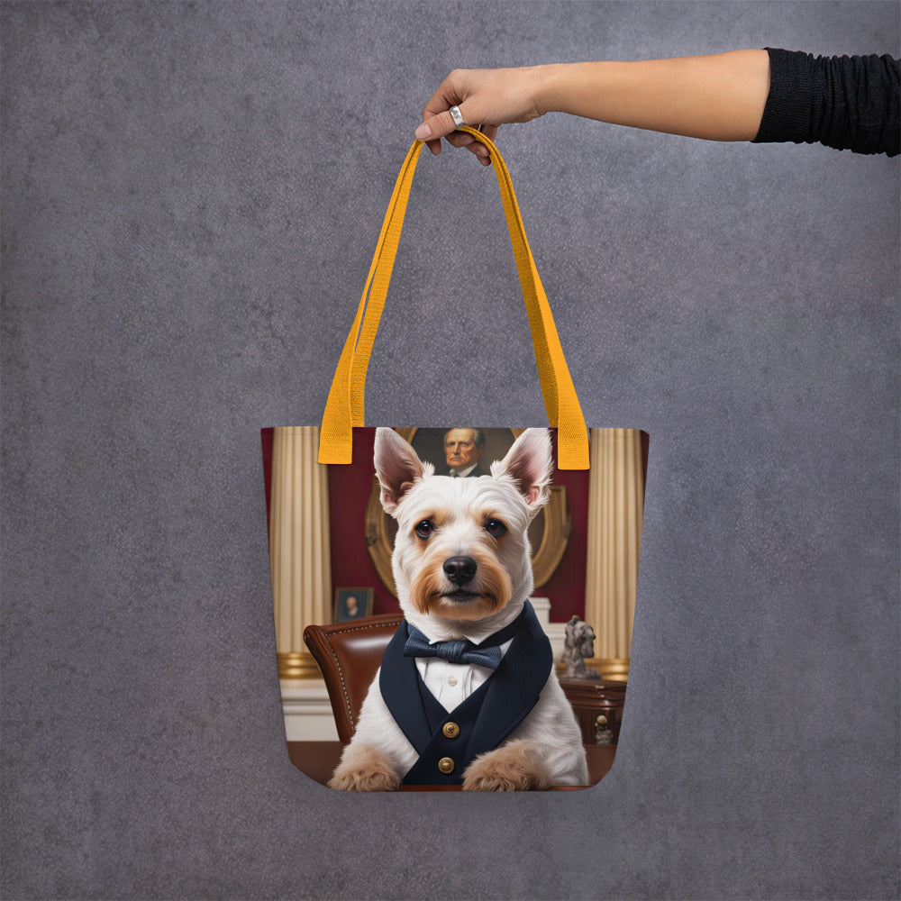 Tote bag-Teddy Roosevelt Terrier V2