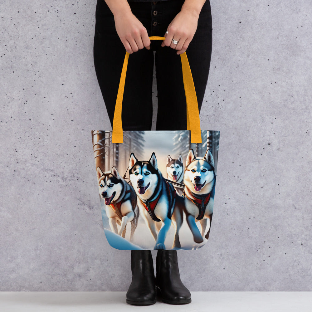 Tote bag-Siberian Husky