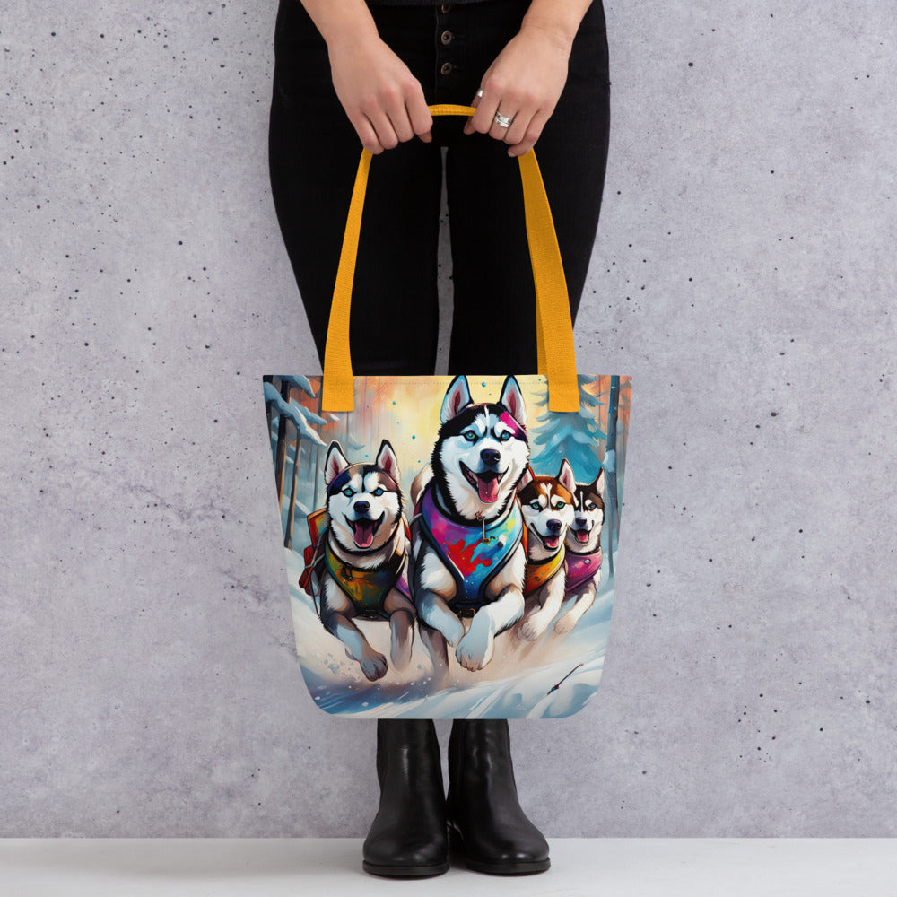 Tote bag-Siberian Husky V3