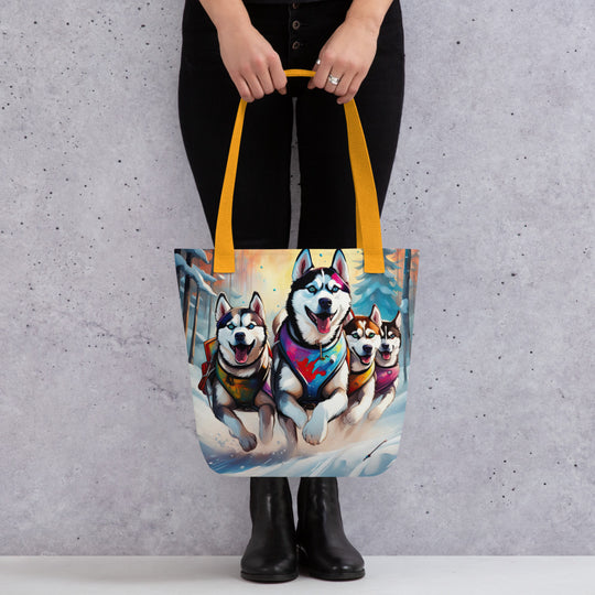 Tote bag-Siberian Husky V3