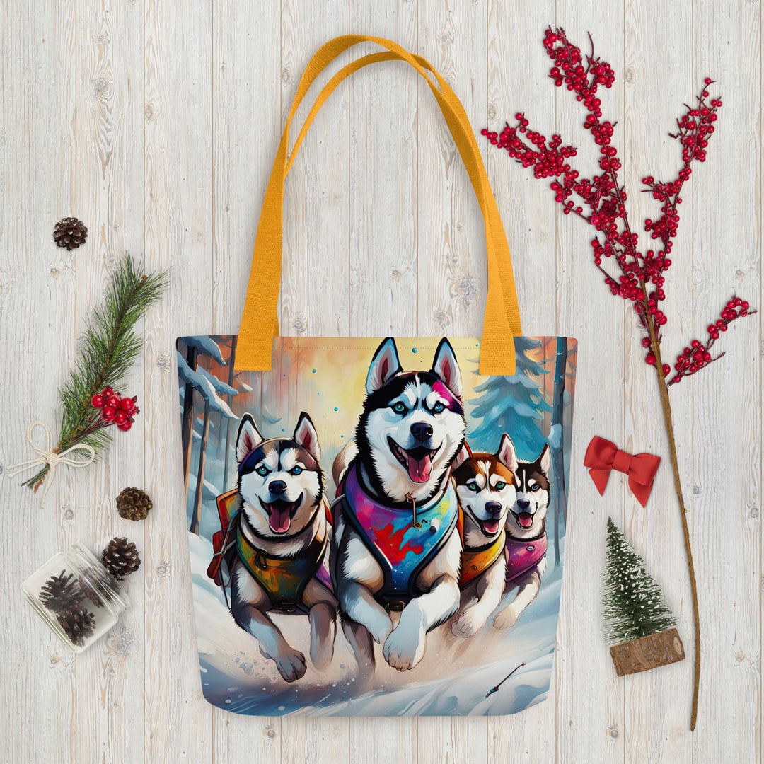 Tote bag-Siberian Husky V3