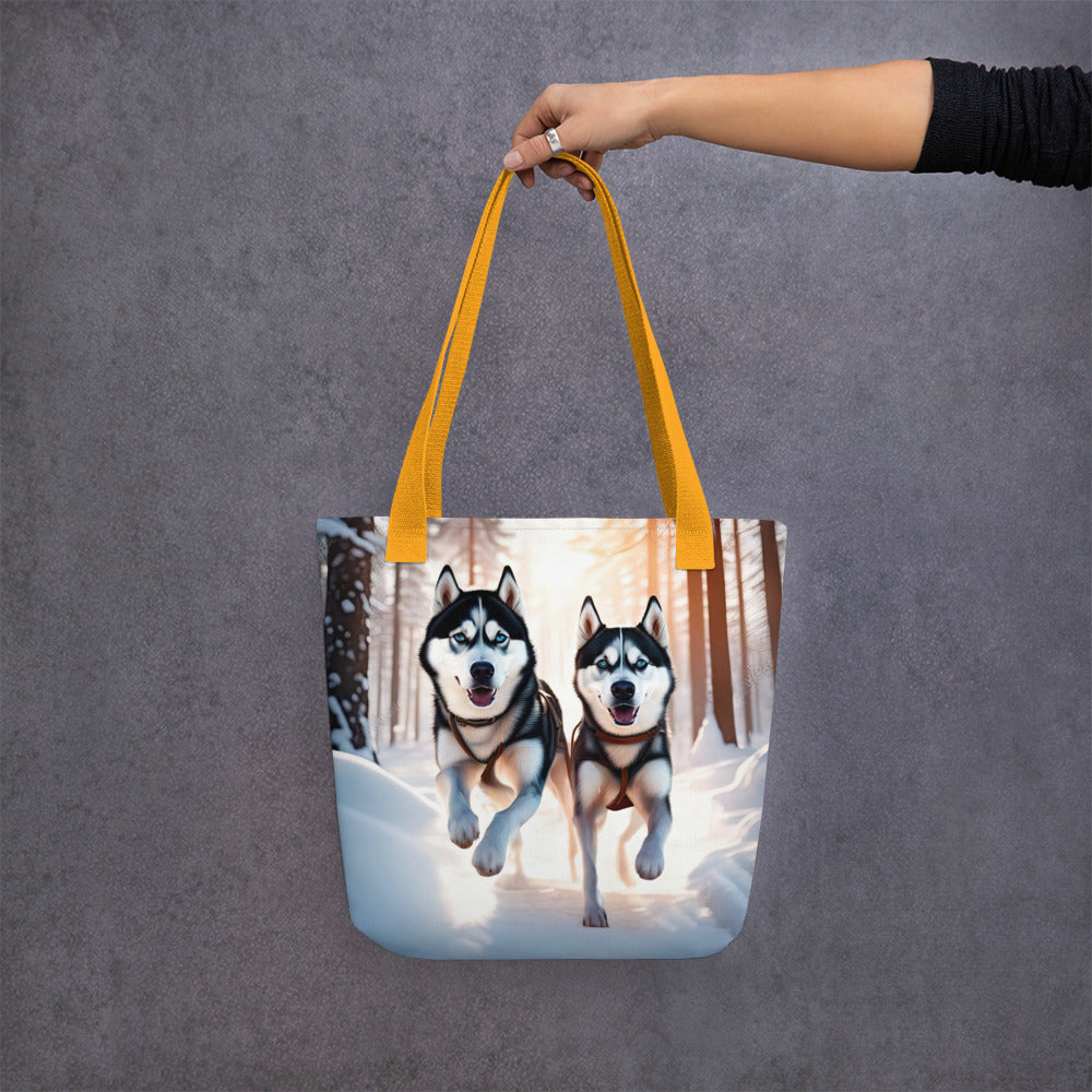 Tote bag-Siberian Husky V4