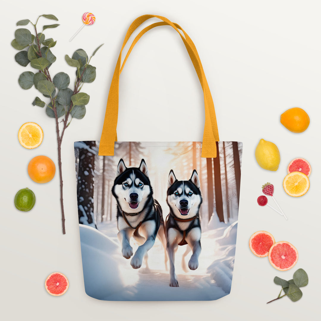 Tote bag-Siberian Husky V4