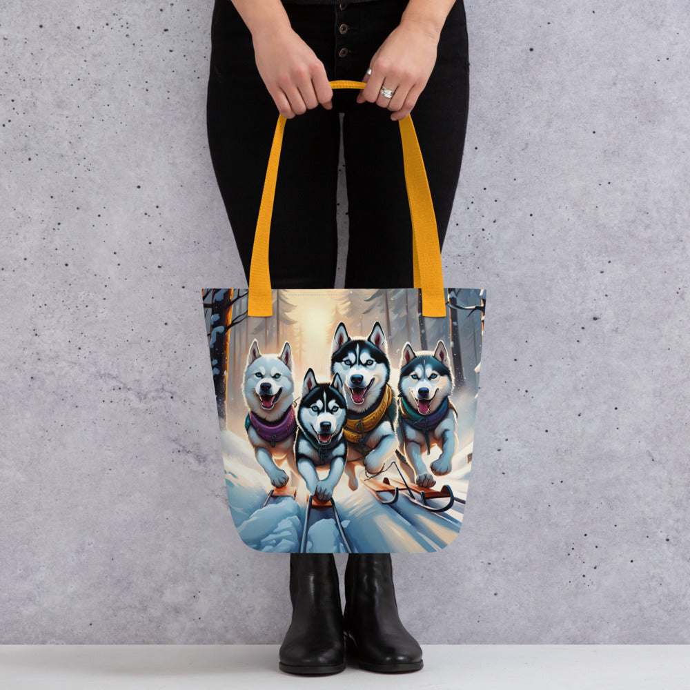 Tote bag-Siberian Husky V5