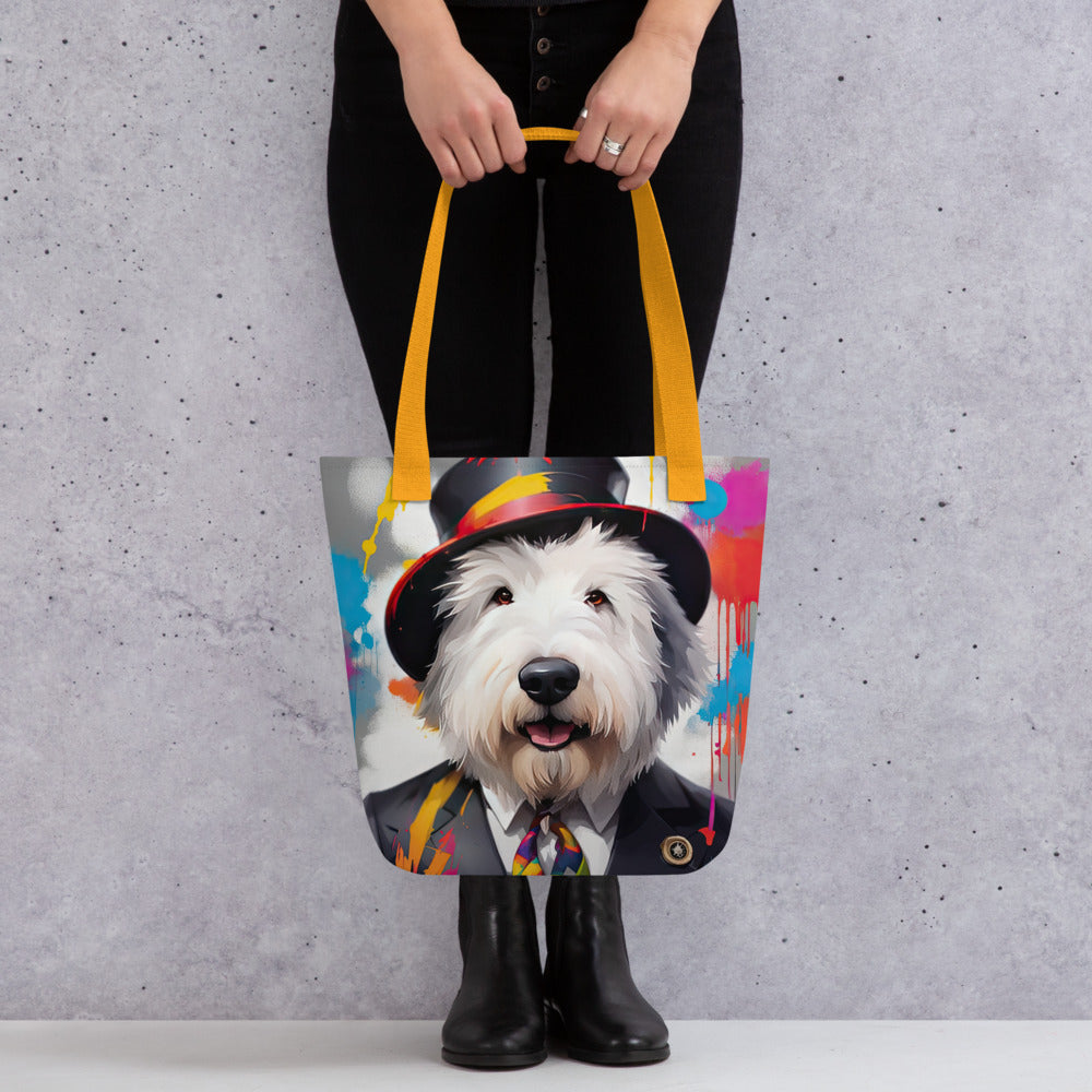 Tote bag-Old English Sheepdog