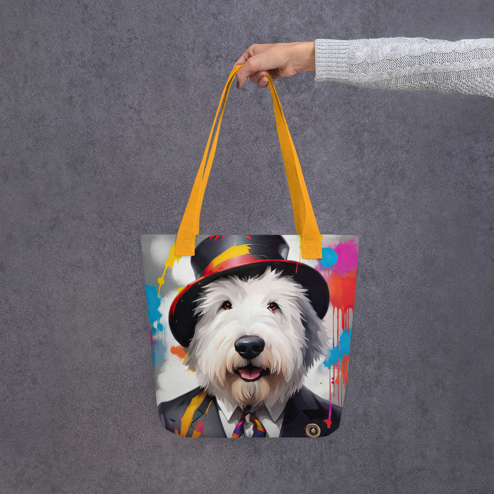 Tote bag-Old English Sheepdog