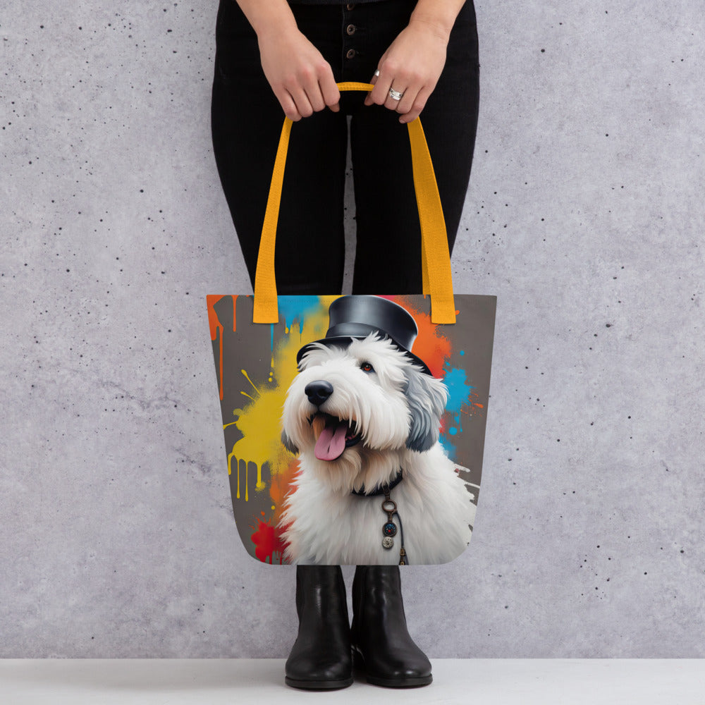 Tote bag-Old English Sheepdog V4