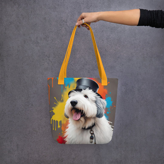 Tote bag-Old English Sheepdog V4