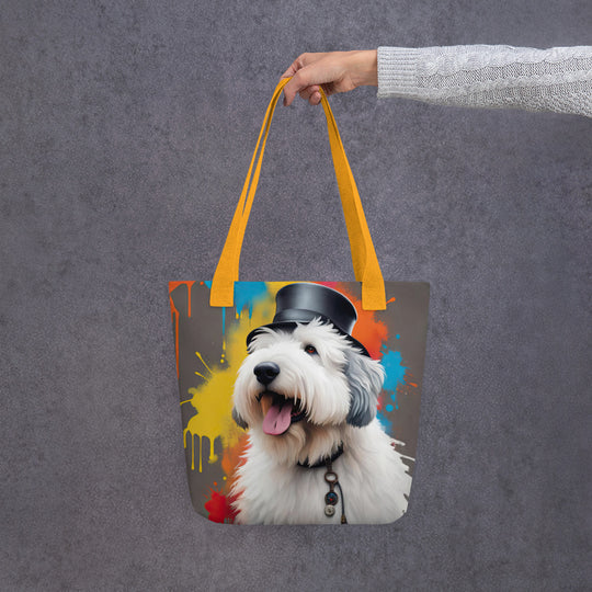 Tote bag-Old English Sheepdog V4