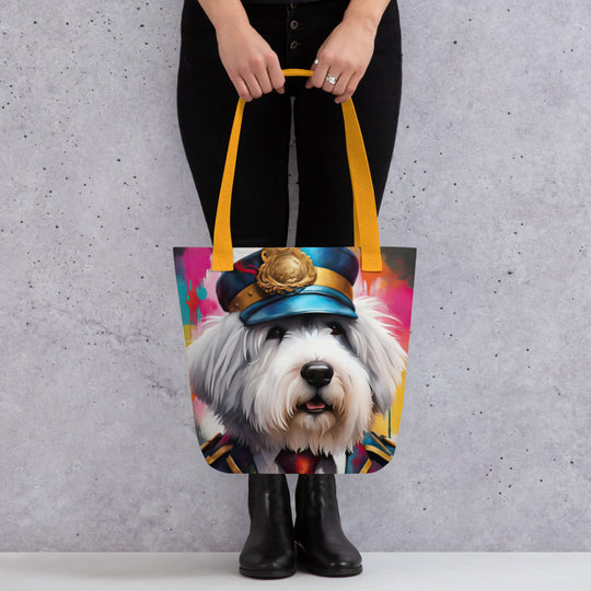 Tote bag-Old English Sheepdog V7