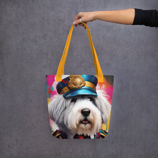 Tote bag-Old English Sheepdog V7