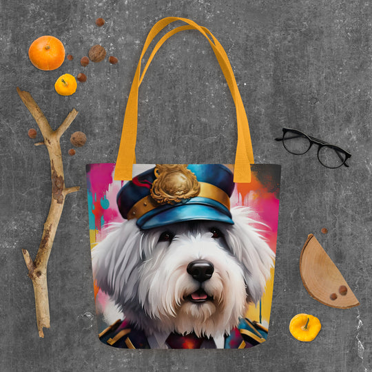 Tote bag-Old English Sheepdog V7