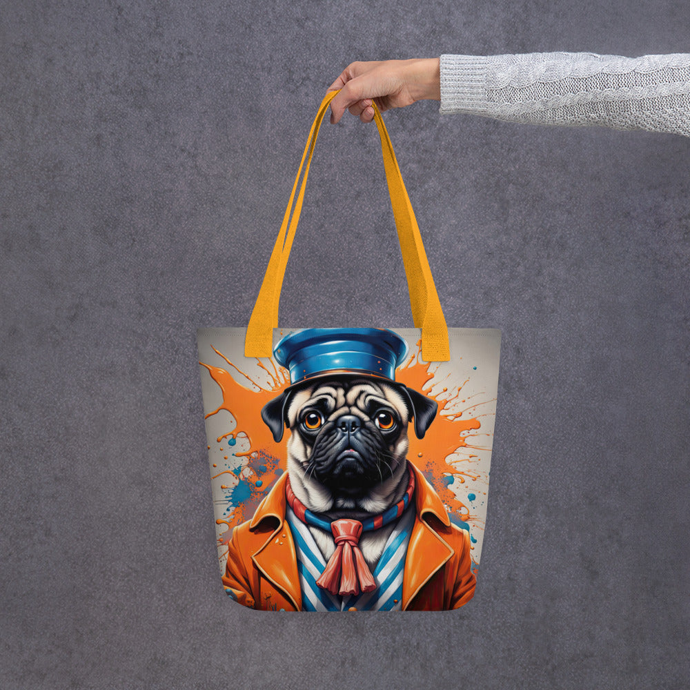 Tote bag-Pug V8