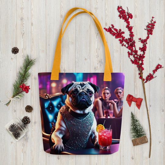 Tote bag-Pug V10