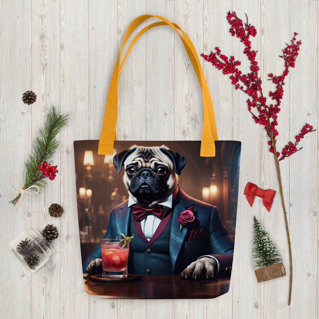 Tote bag-Pug V14