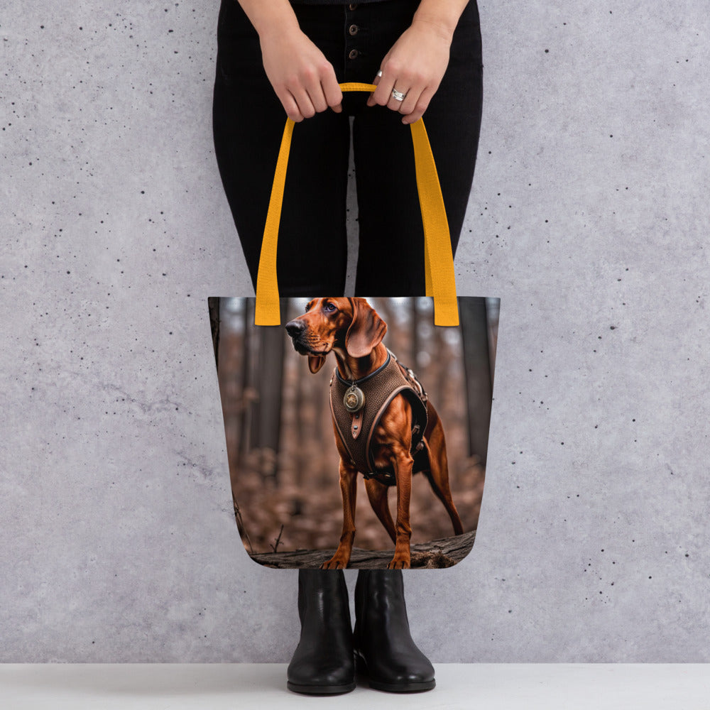 Tote bag-Redbone Coonhound V3