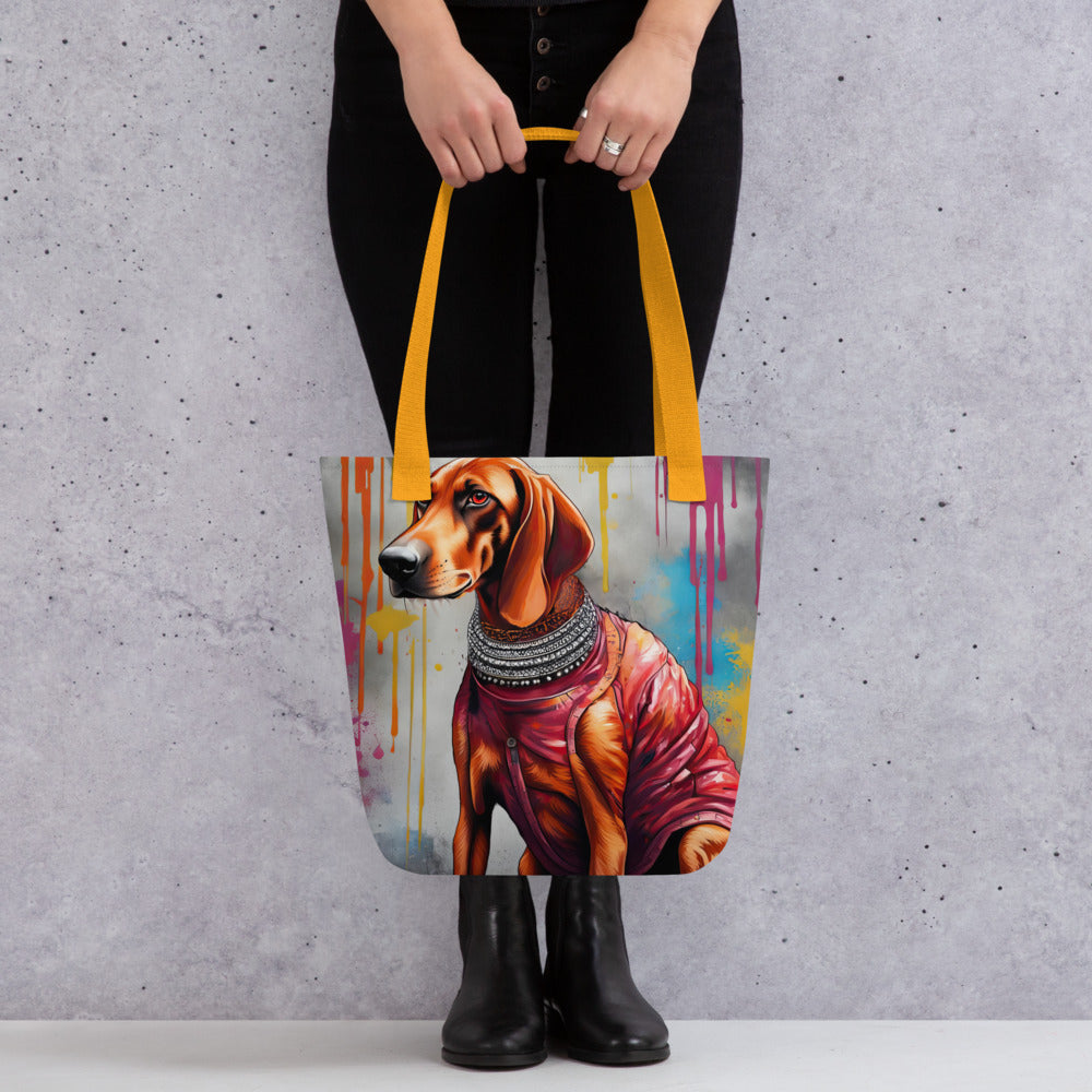 Tote bag-Redbone Coonhound V4