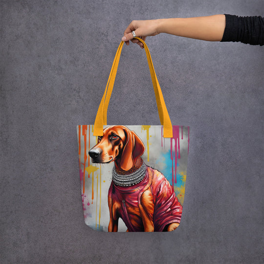 Tote bag-Redbone Coonhound V4