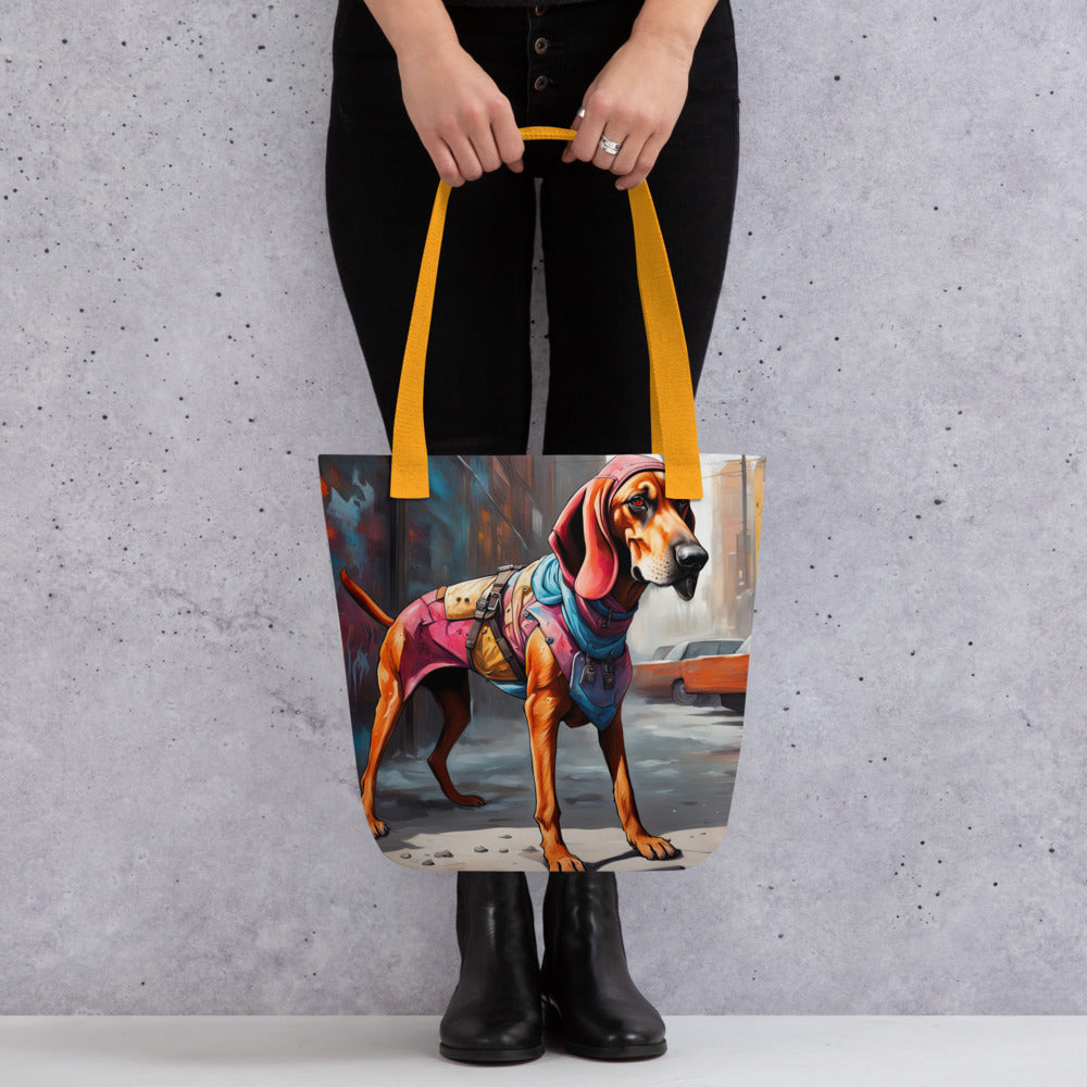 Tote bag-Redbone Coonhound V5