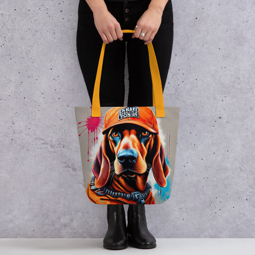 Tote bag-Redbone Coonhound V6