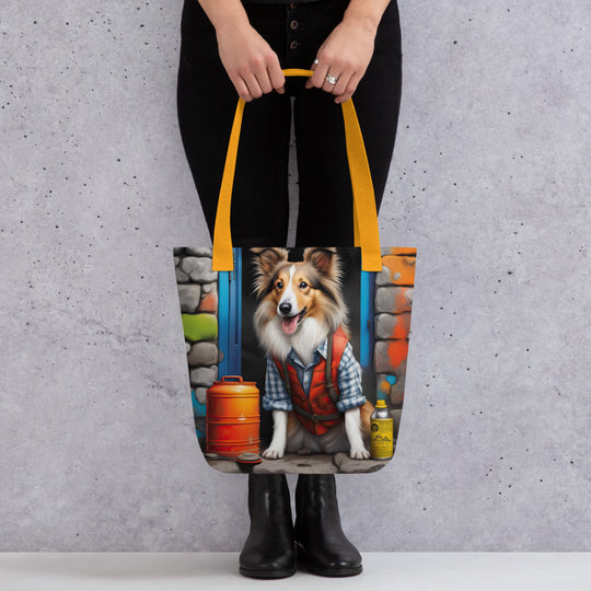 Tote bag-Shetland Sheepdog V2