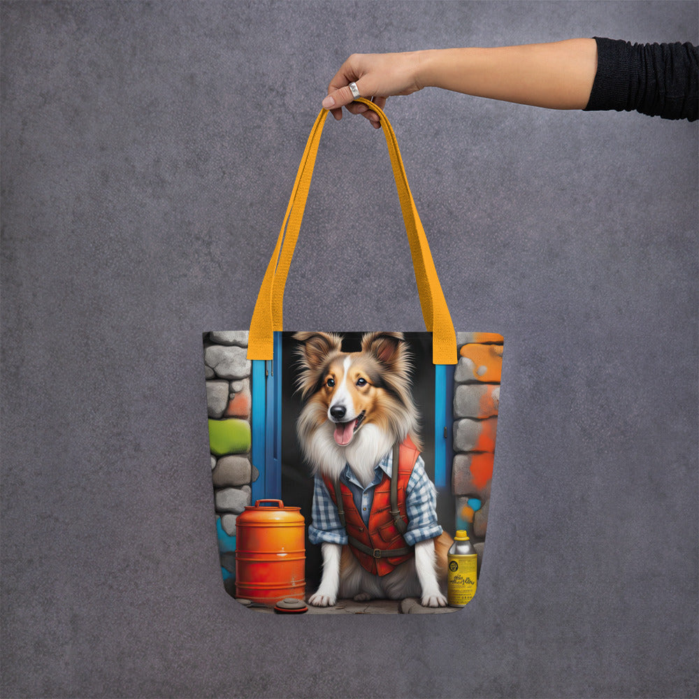 Tote bag-Shetland Sheepdog V2