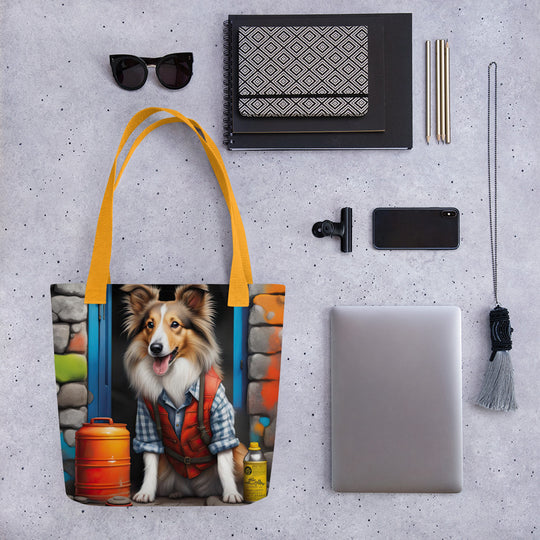 Tote bag-Shetland Sheepdog V2