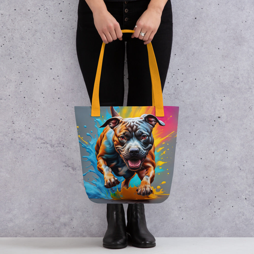 Tote bag-Staffordshire Bull Terrier