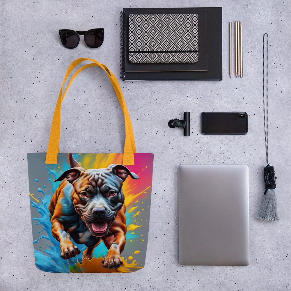 Tote bag-Staffordshire Bull Terrier