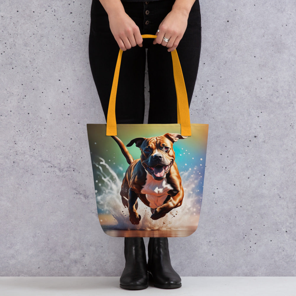 Tote bag-Staffordshire Bull Terrier V2