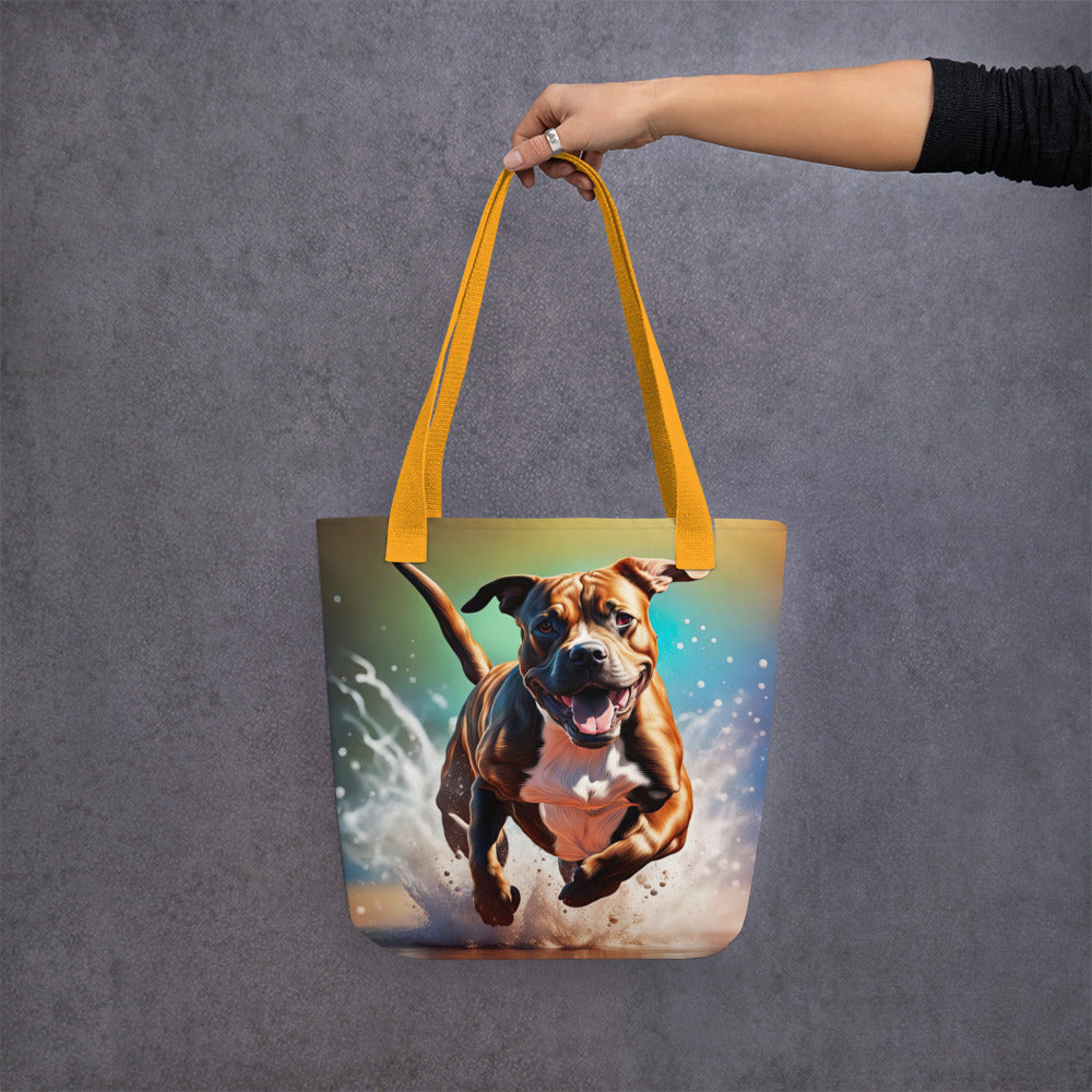 Tote bag-Staffordshire Bull Terrier V2