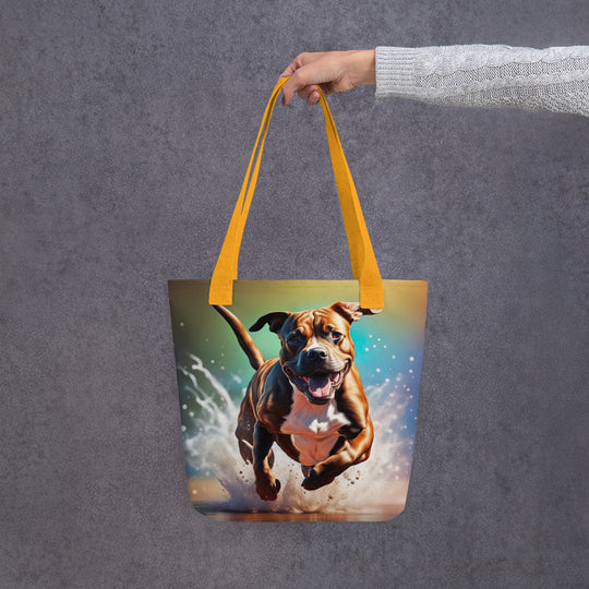 Tote bag-Staffordshire Bull Terrier V2