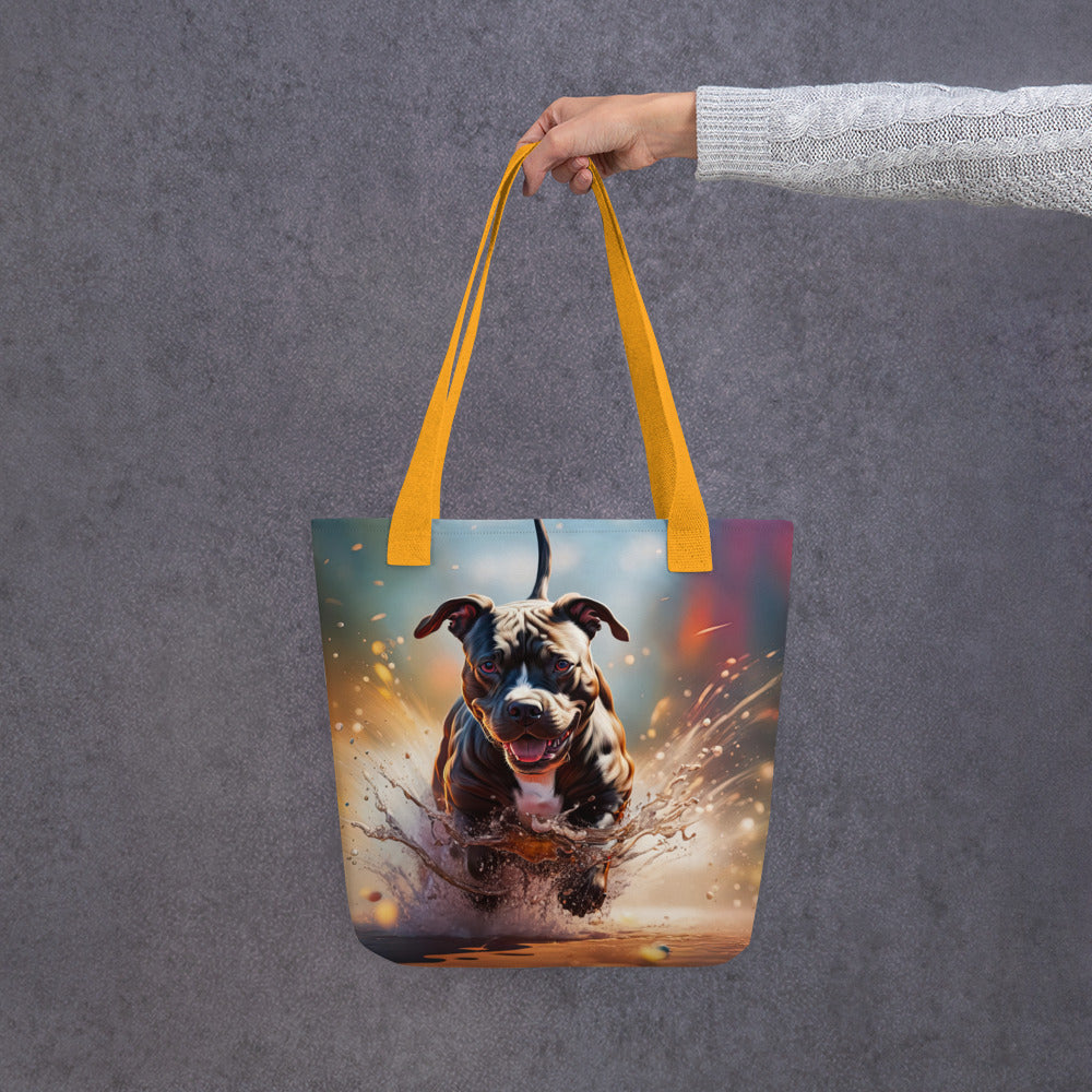 Tote bag-Staffordshire Bull Terrier V3