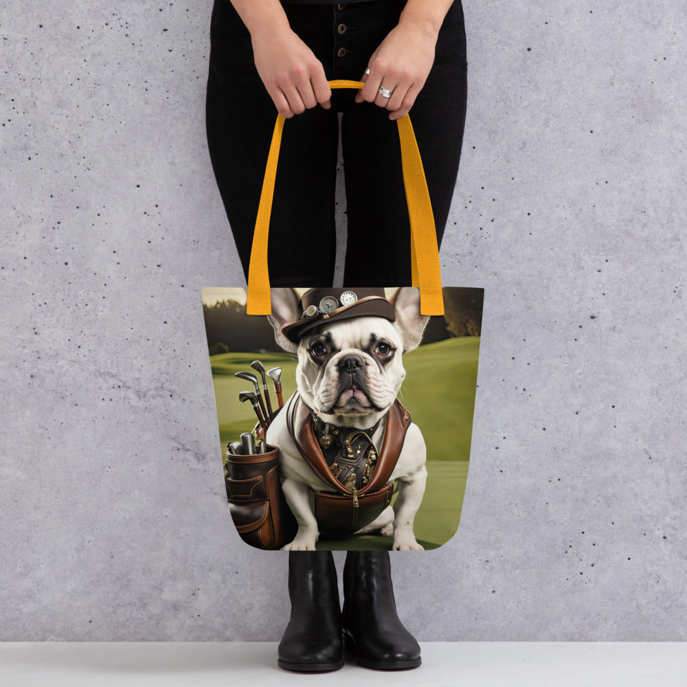 Tote bag-French Bulldog Golfer V17