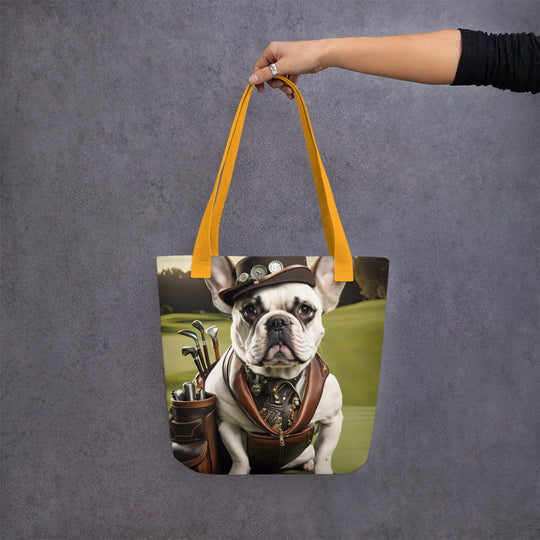 Tote bag-French Bulldog Golfer V17