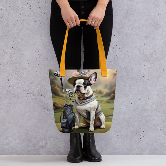 Tote bag-French Bulldog Golfer V20