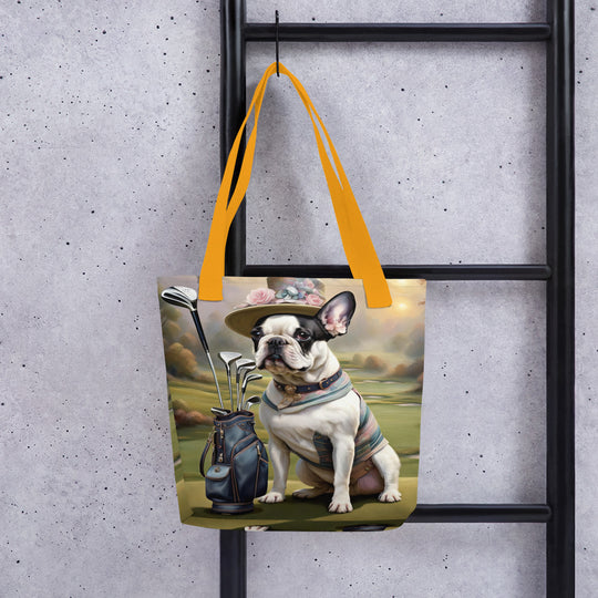 Tote bag-French Bulldog Golfer V20