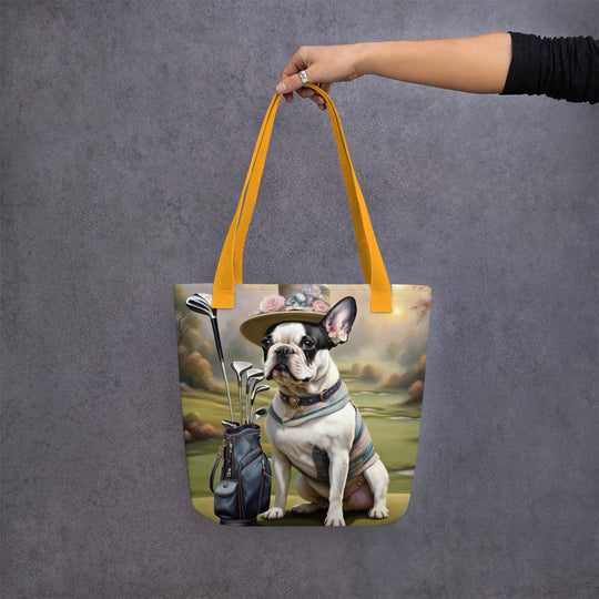 Tote bag-French Bulldog Golfer V20