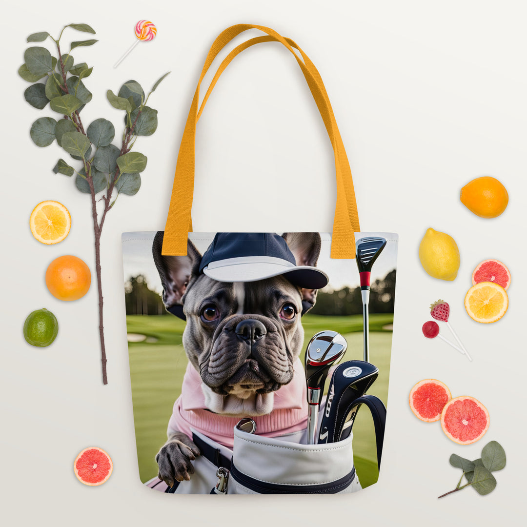 Tote bag-French Bulldog Golfer V22