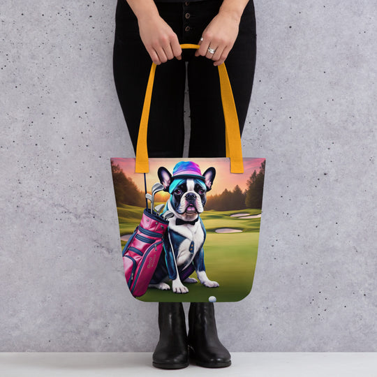 Tote bag-French Bulldog Golfer V29