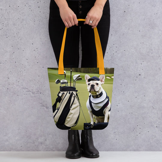 Tote bag-French Bulldog Golfer V30