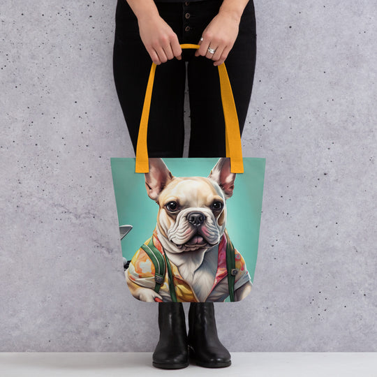 Tote bag-French Bulldog Golfer V37