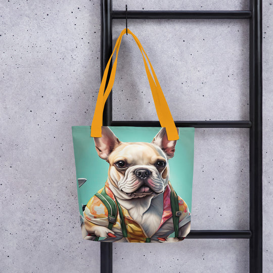 Tote bag-French Bulldog Golfer V37