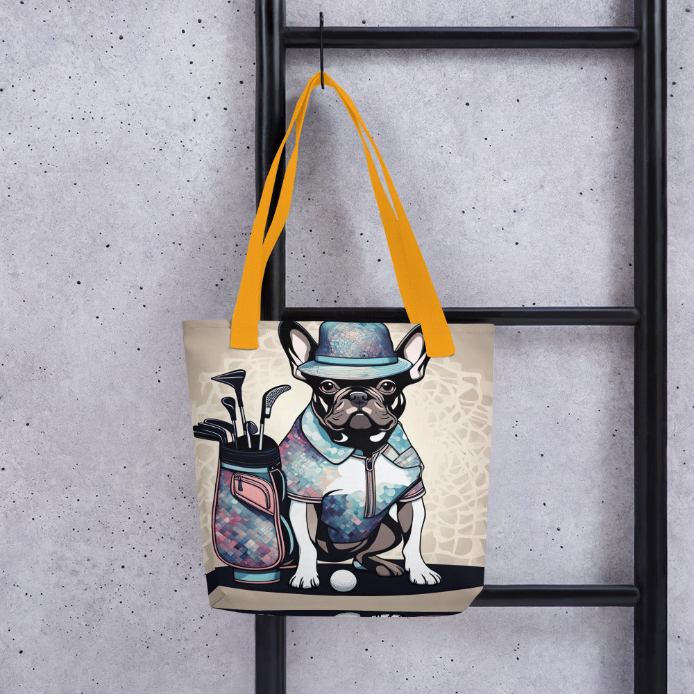 Tote bag-French Bulldog Golfer V50