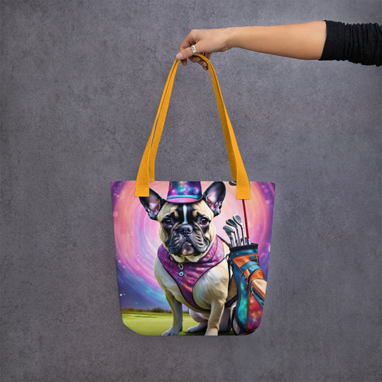 Tote bag-French Bulldog Golfer  V52