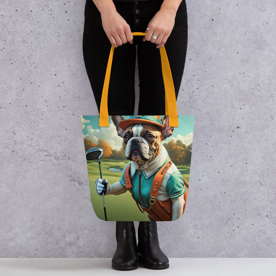 Tote bag-French Bulldog Golfer V53