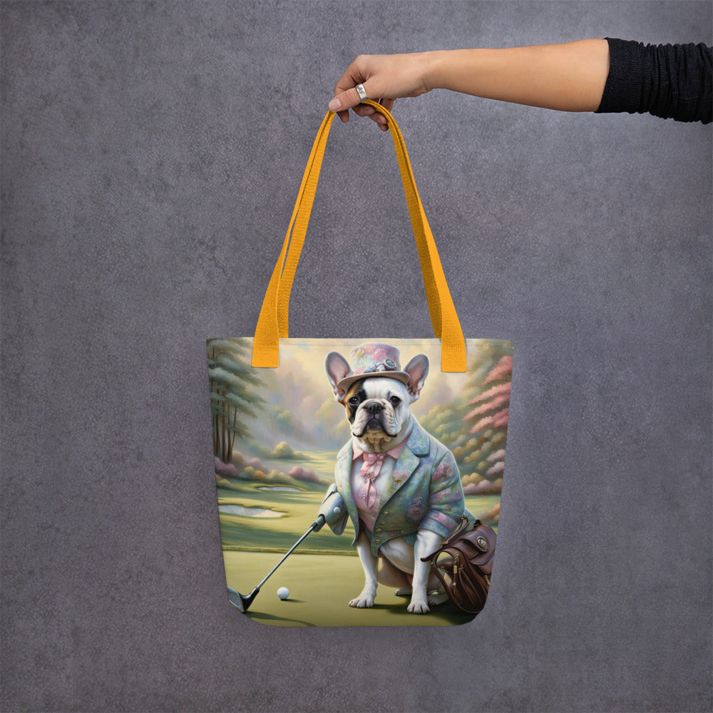 Tote bag-French Bulldog Golfer V55