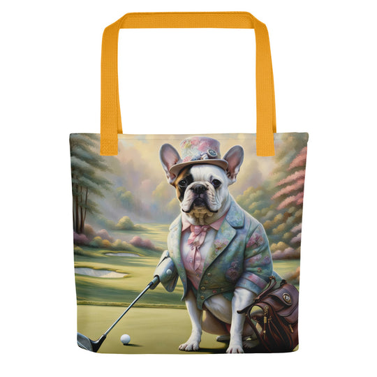 Tote bag-French Bulldog Golfer V55