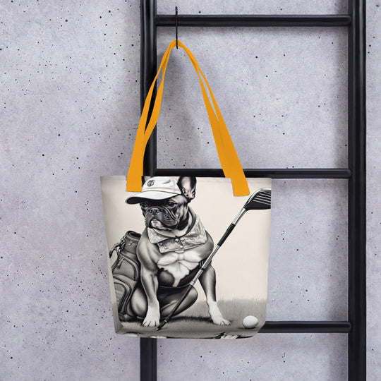 Tote bag-French Bulldog Golfer  V57