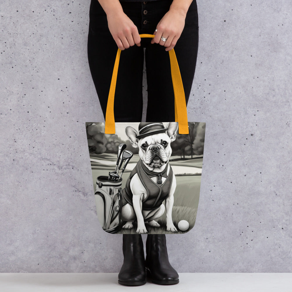 Tote bag-French Bulldog Golfer V59